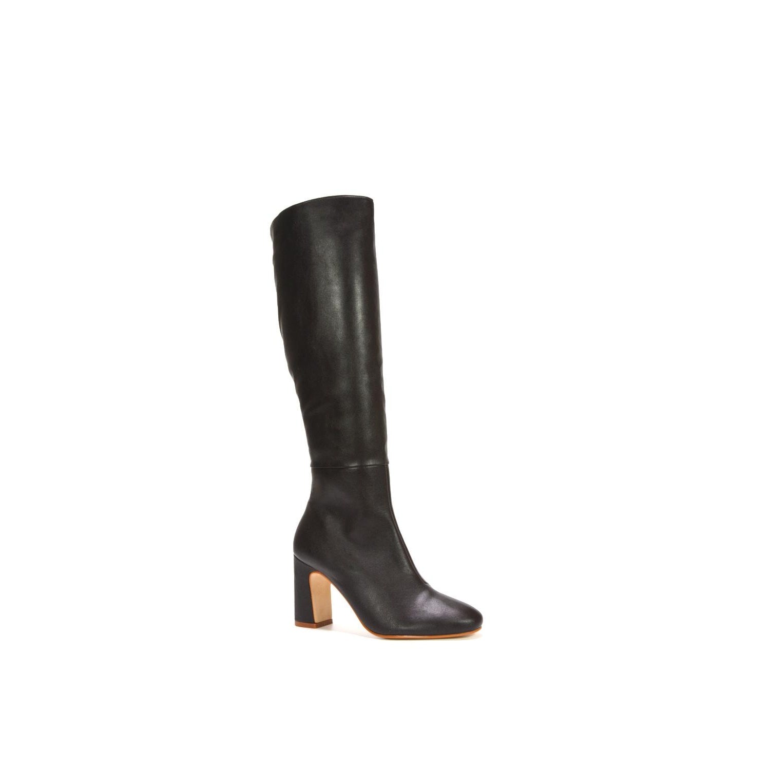 Dark Brown - Back - XY London Womens-Ladies Lillia Knee-High Boots