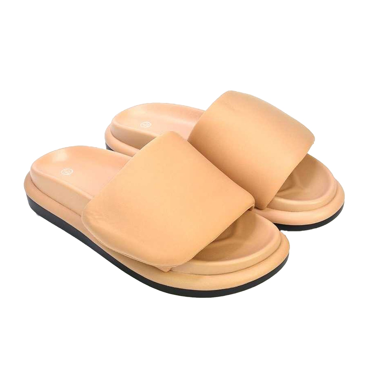 Nude - Lifestyle - XY London Womens-Ladies Geri Adjustable Strap Flatform Sliders