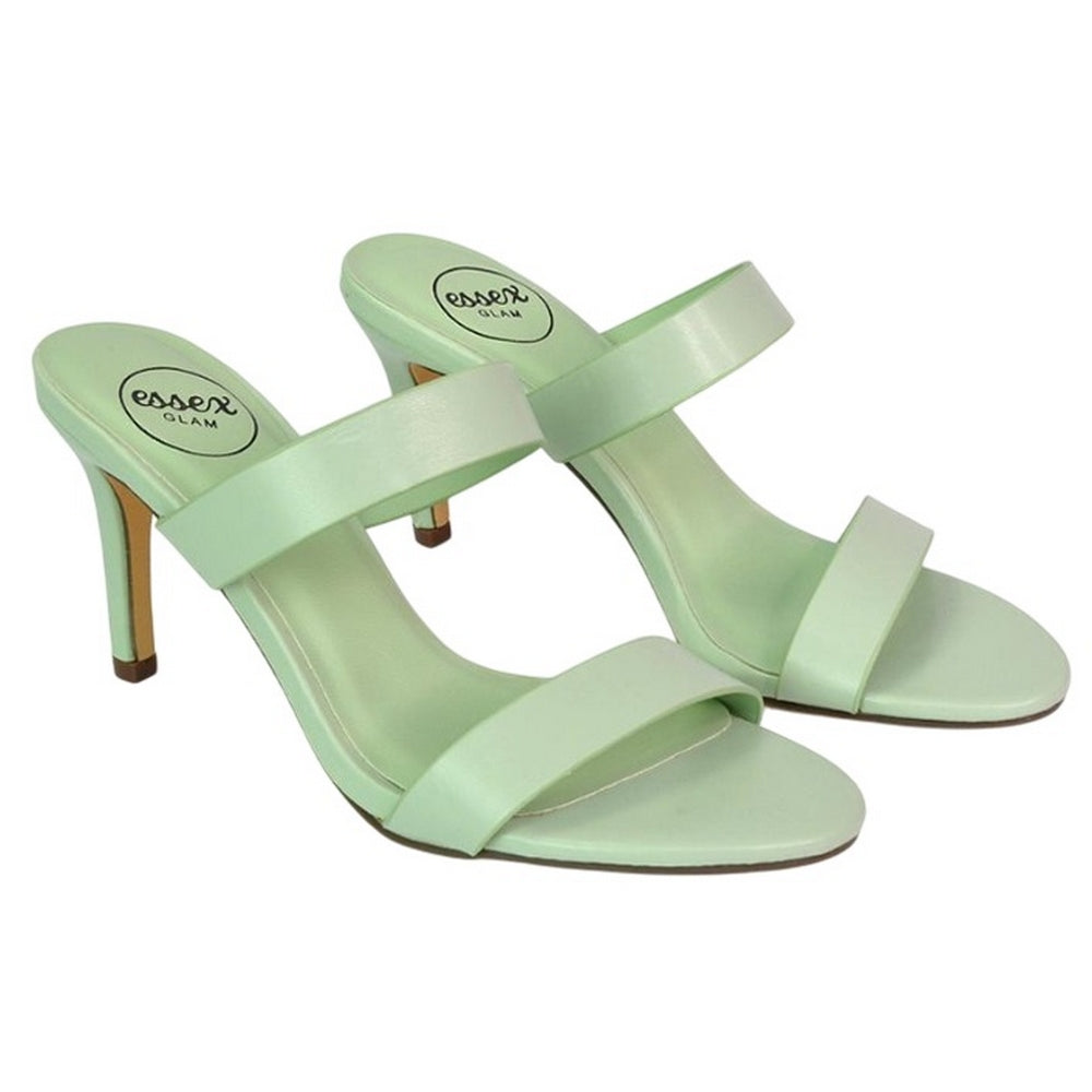 Aqua - Lifestyle - XY London Womens-Ladies Wolf Double Strap Mule Sandals