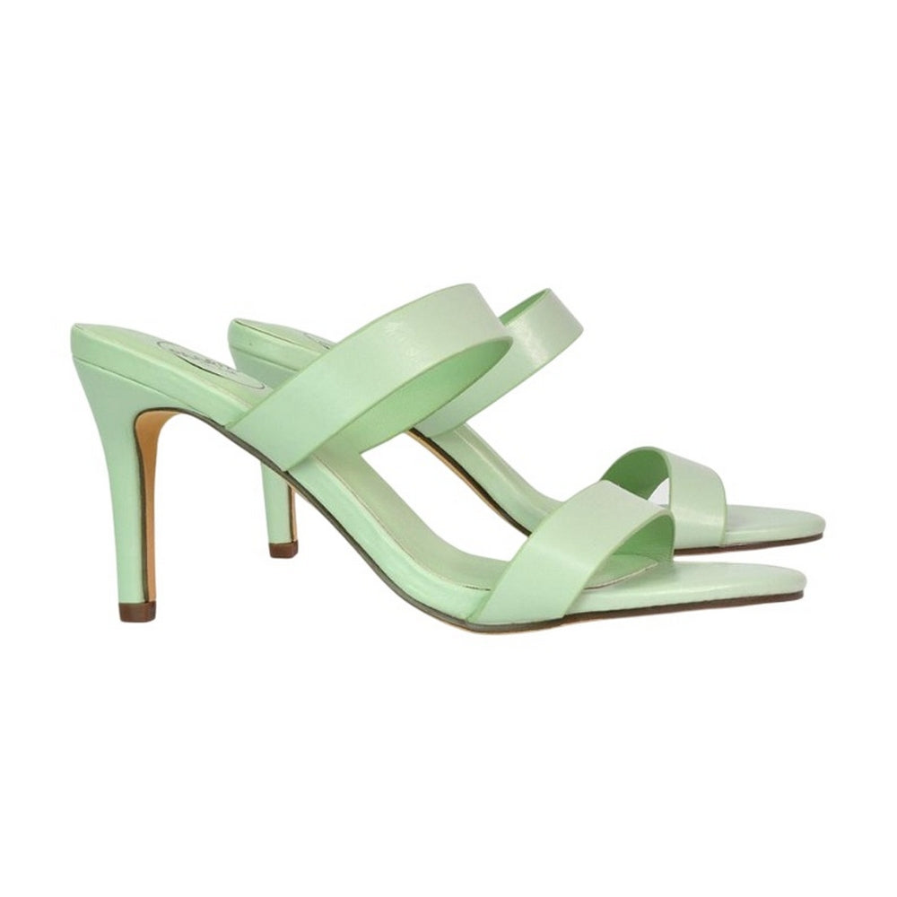 Aqua - Side - XY London Womens-Ladies Wolf Double Strap Mule Sandals