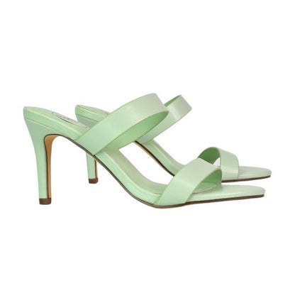 Aqua - Side - XY London Womens-Ladies Wolf Double Strap Mule Sandals