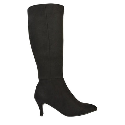 Jet Black - Side - XY London Womens-Ladies Coby Knee-High Boots