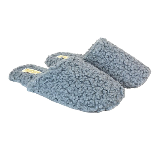 Grey - Front - XY London Womens-Ladies Jody Closed Toe Slip-on Flat Mules