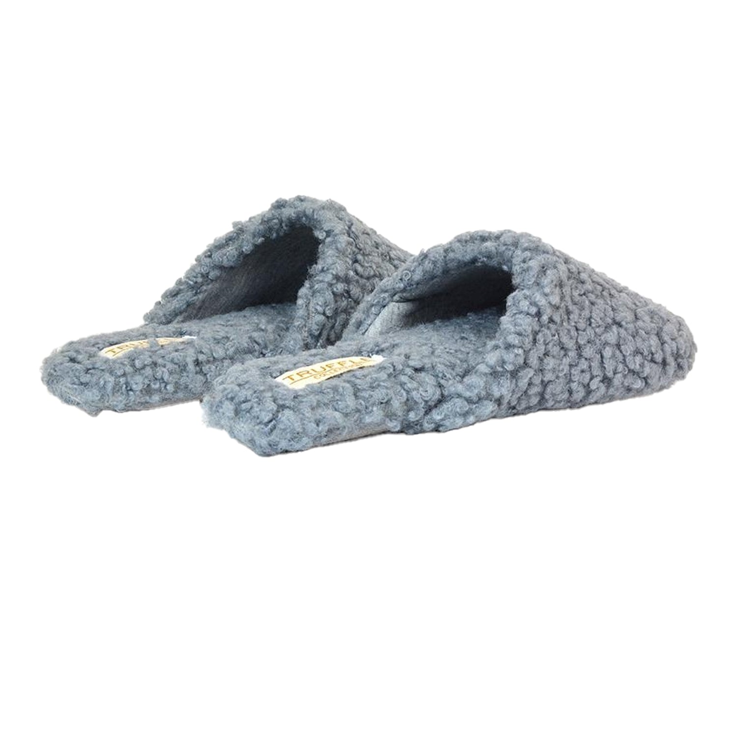 Grey - Back - XY London Womens-Ladies Jody Closed Toe Slip-on Flat Mules