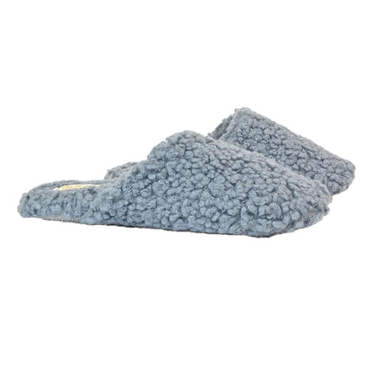 Grey - Side - XY London Womens-Ladies Jody Closed Toe Slip-on Flat Mules