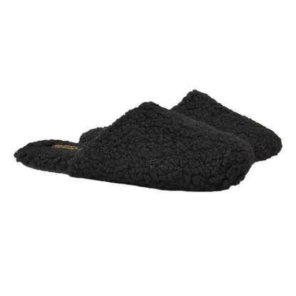 Jet Black - Side - XY London Womens-Ladies Jody Closed Toe Slip-on Flat Mules