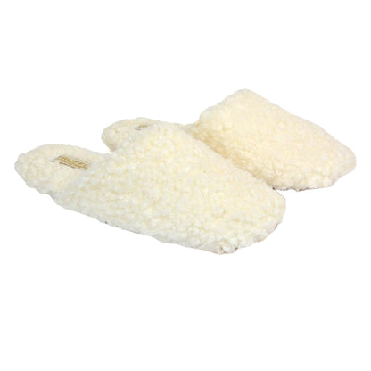 Cream - Front - XY London Womens-Ladies Jody Closed Toe Slip-on Flat Mules