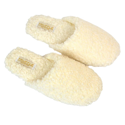 Cream - Side - XY London Womens-Ladies Jody Closed Toe Slip-on Flat Mules