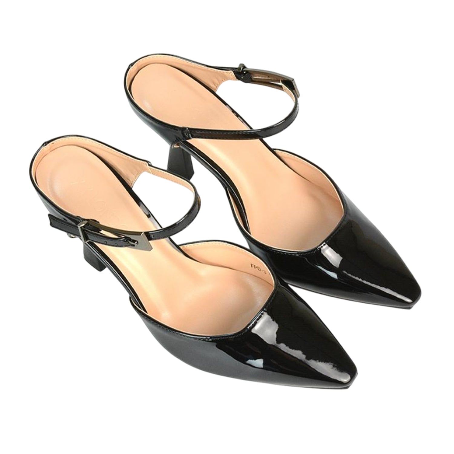 True Black - Lifestyle - XY London Womens-Ladies Daisy May Pointed High Stiletto Heel Court Shoes