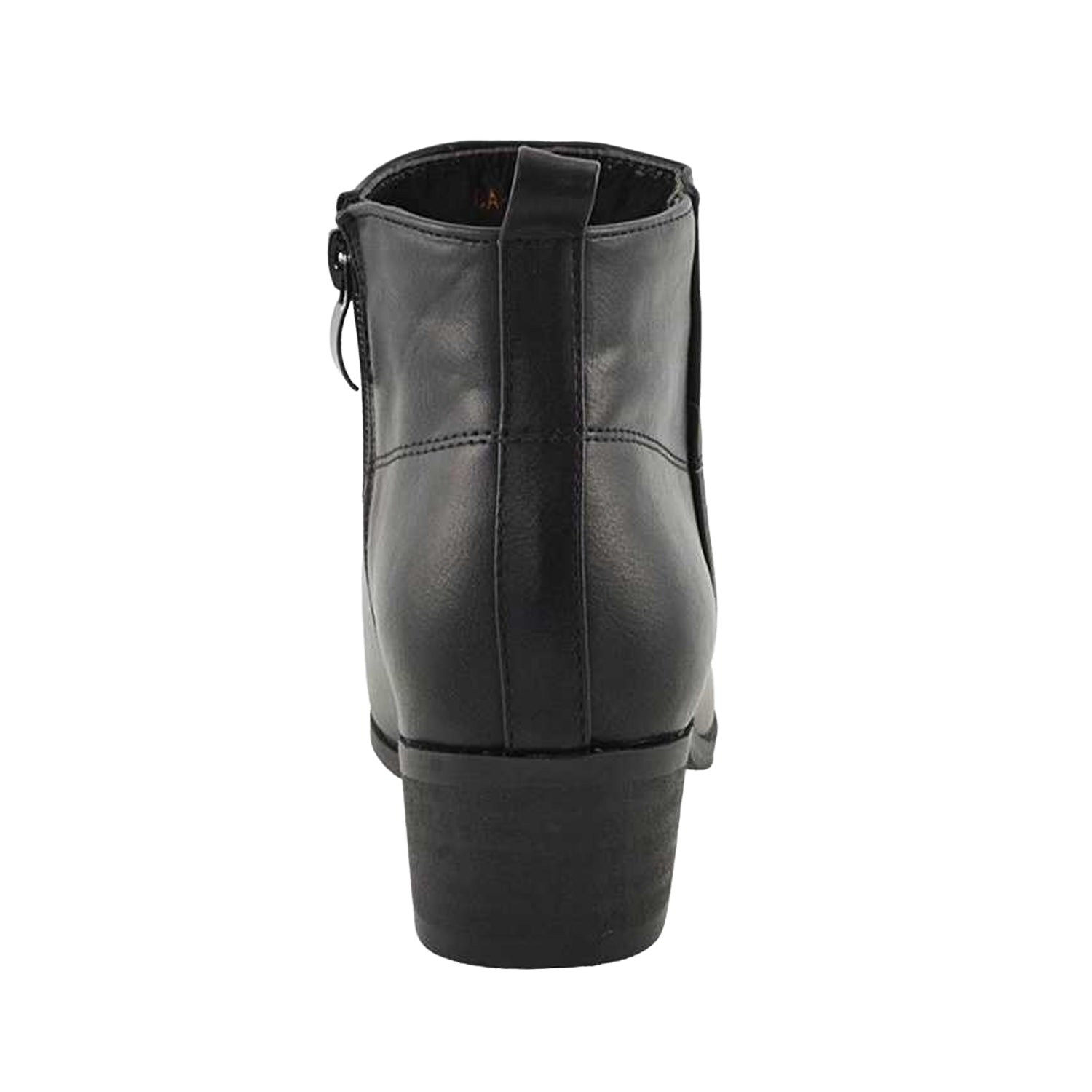 Black - Back - XY London Womens-Ladies Melodie Zip Cowboy Boots