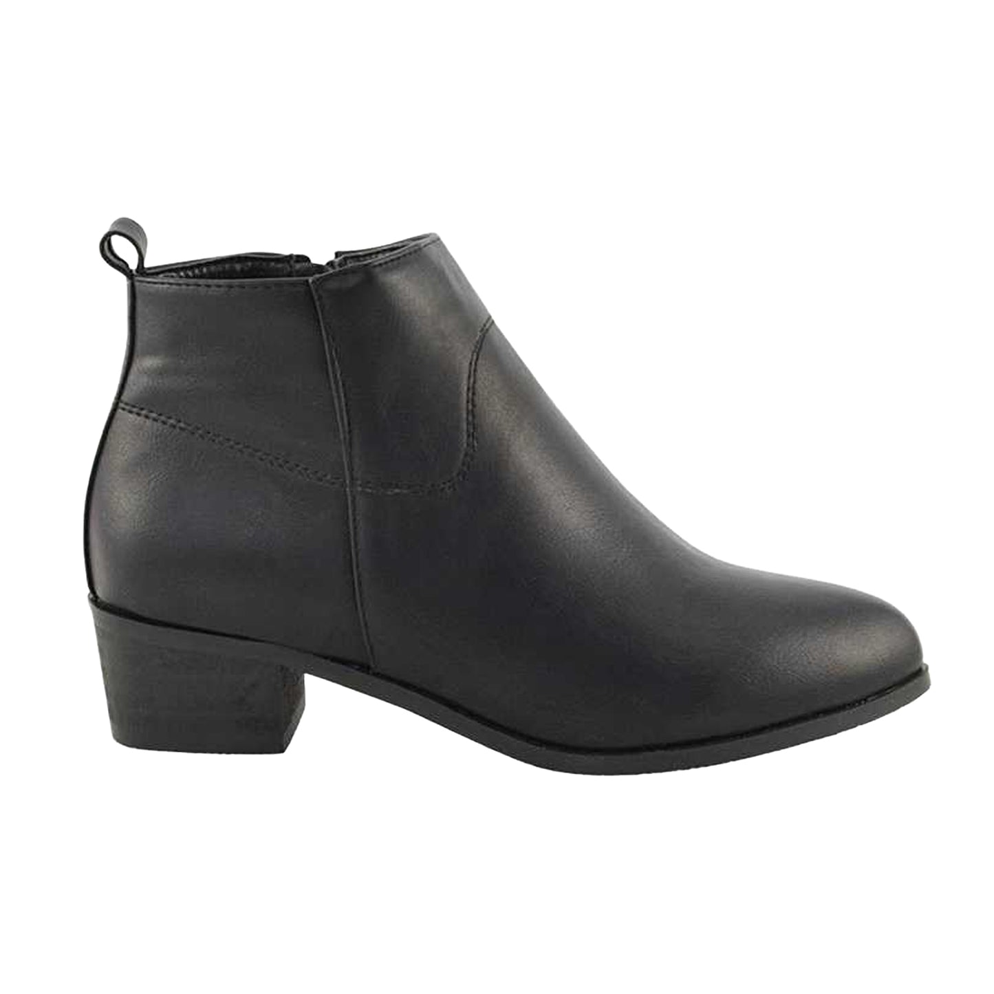 Black - Lifestyle - XY London Womens-Ladies Melodie Zip Cowboy Boots