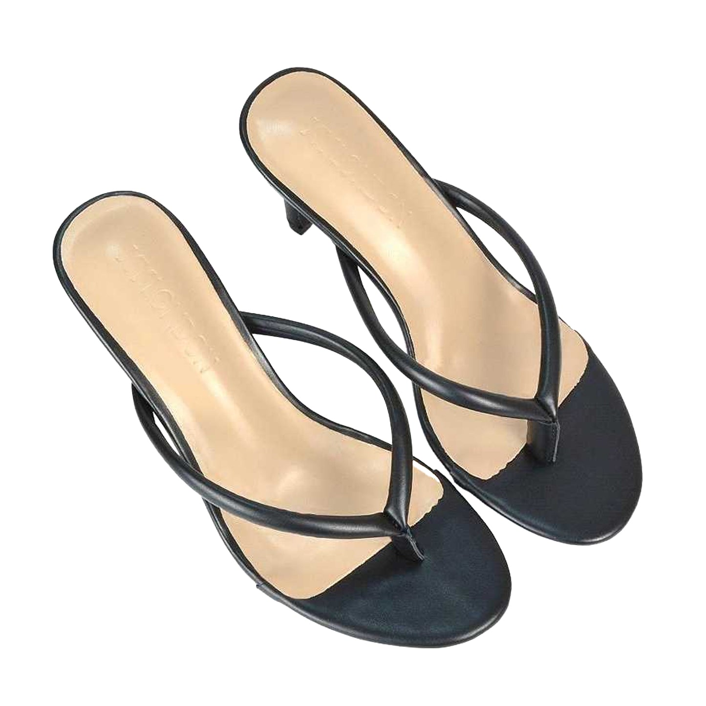 Black - Pack Shot - XY London Womens-Ladies Celina Stiletto Heel Mule Sandals