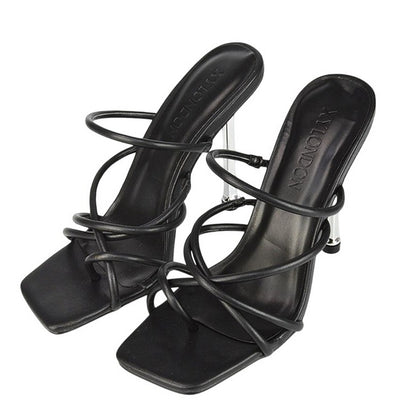 Black - Lifestyle - XY London Womens-Ladies Raelynn Strappy High Heels