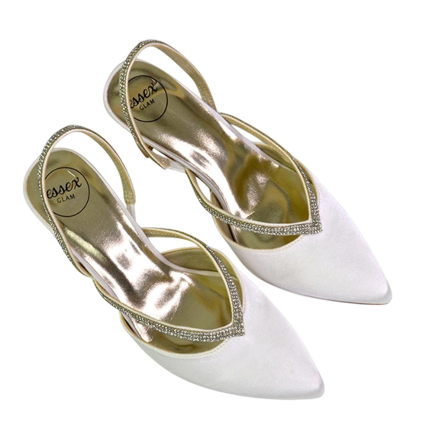 Ivory - Lifestyle - XY London Womens-Ladies Marissa Sling Back Court Shoes