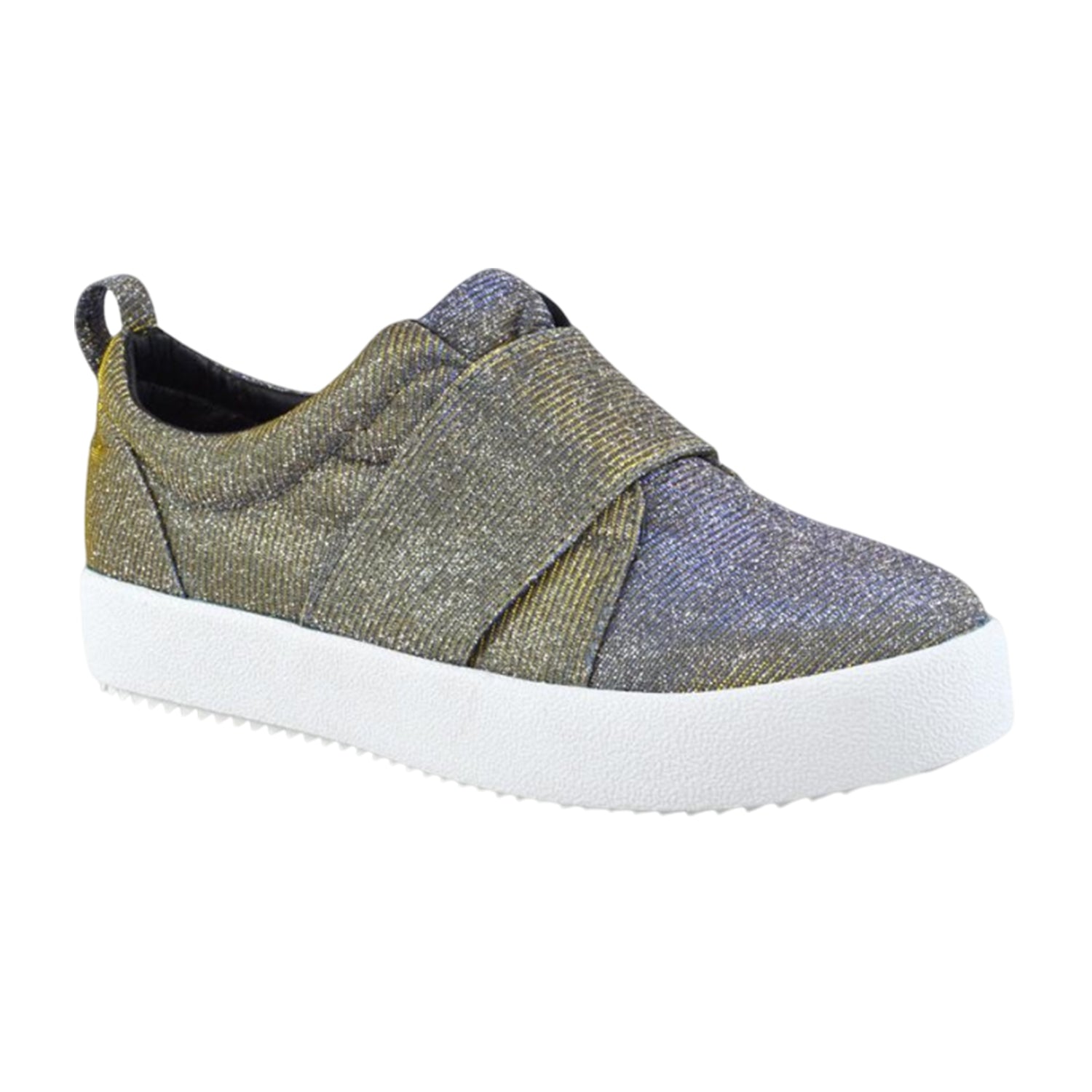 Silver-White - Back - XY London Womens-Ladies Rebecca Trainers