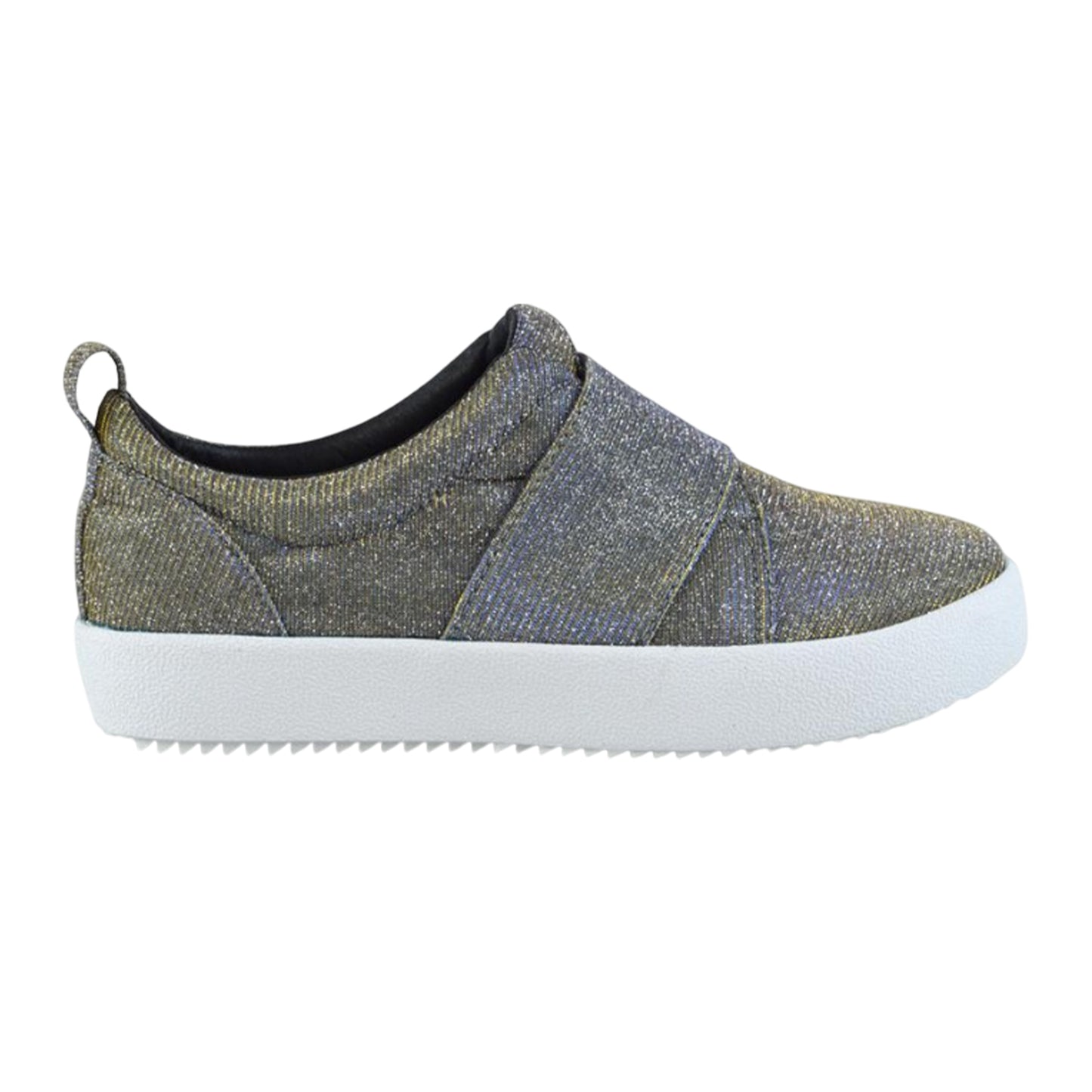 Silver-White - Side - XY London Womens-Ladies Rebecca Trainers