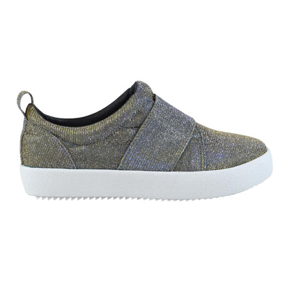 Silver-White - Side - XY London Womens-Ladies Rebecca Trainers