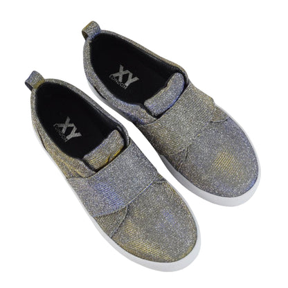 Silver-White - Lifestyle - XY London Womens-Ladies Rebecca Trainers