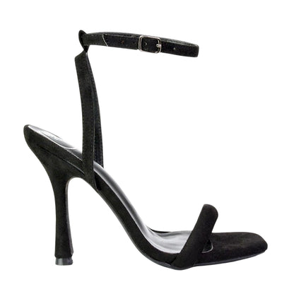 Jet Black - Lifestyle - XY London Womens-Ladies Greta Strappy Stiletto Heel Sandals