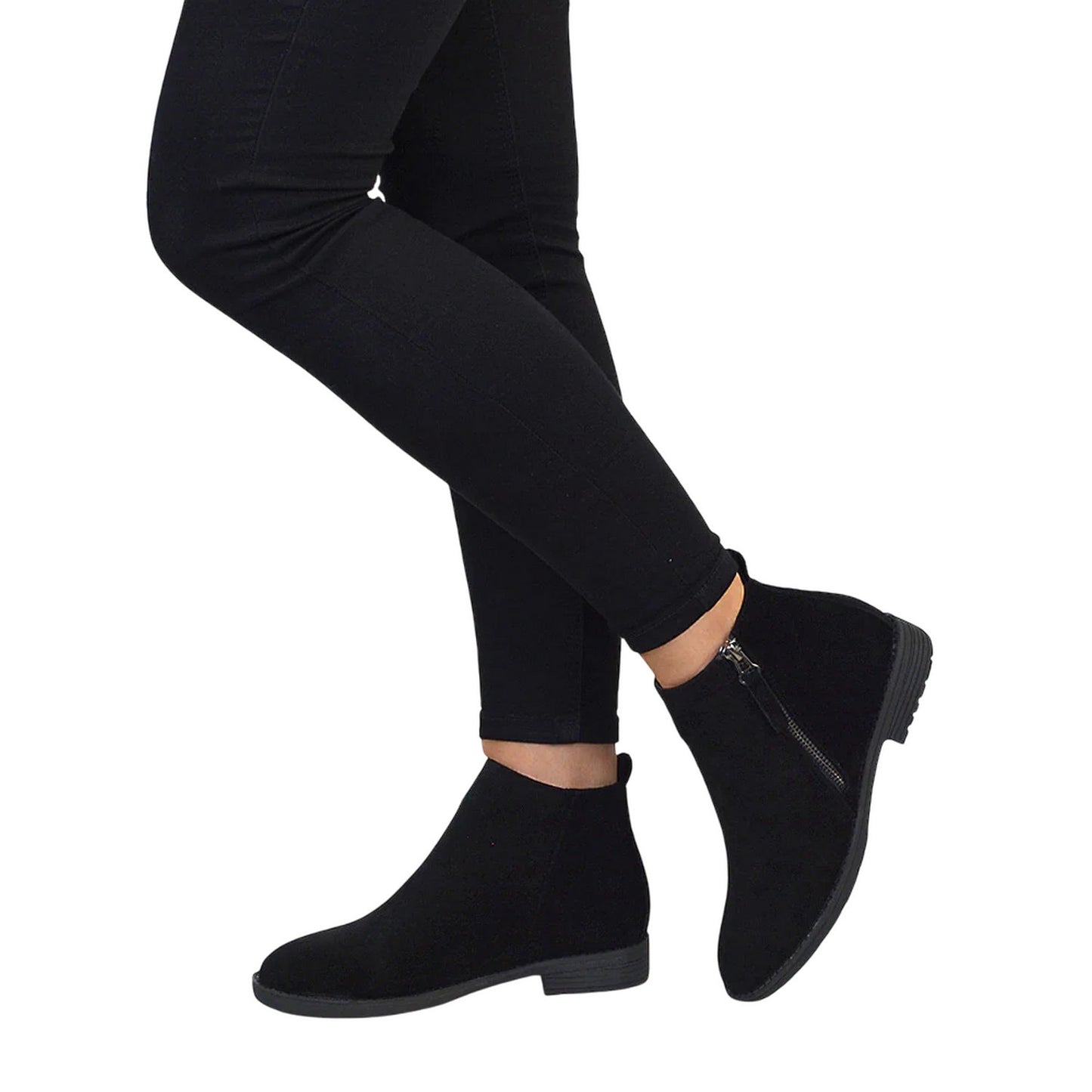 Jet Black - Lifestyle - XY London Womens-Ladies Nicola Ankle Boots