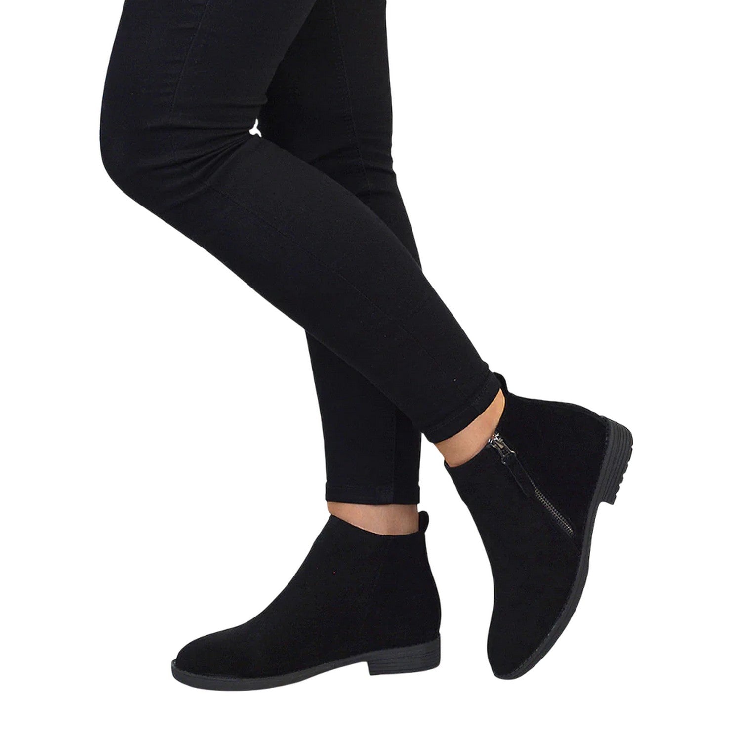 Jet Black - Lifestyle - XY London Womens-Ladies Nicola Ankle Boots