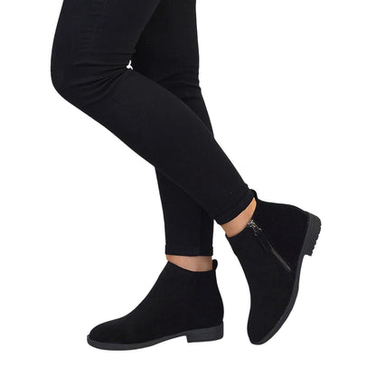 Jet Black - Lifestyle - XY London Womens-Ladies Nicola Ankle Boots