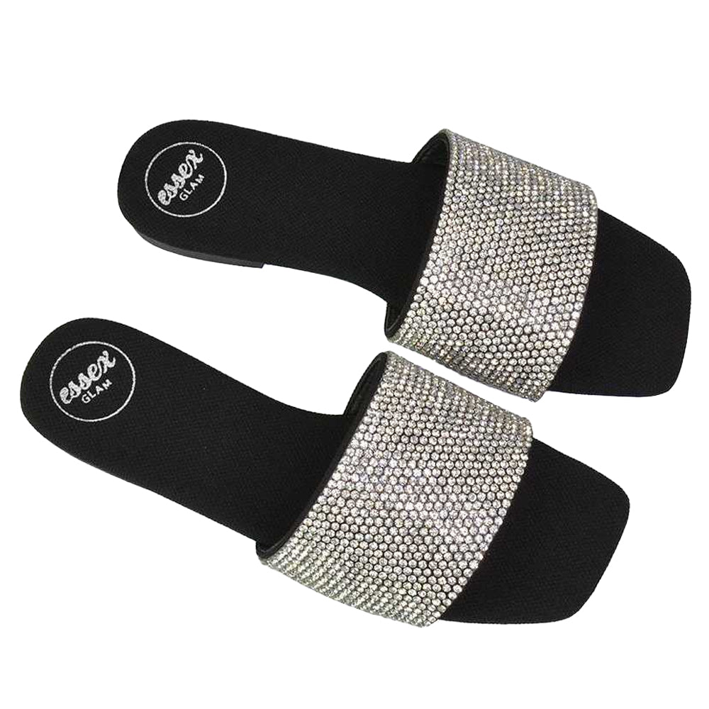 Fuchsia - Front - XY London Womens-Ladies Vanity Square Toe Sandals