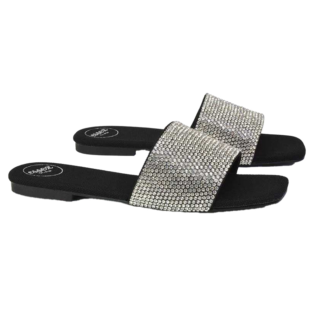 Fuchsia - Back - XY London Womens-Ladies Vanity Square Toe Sandals