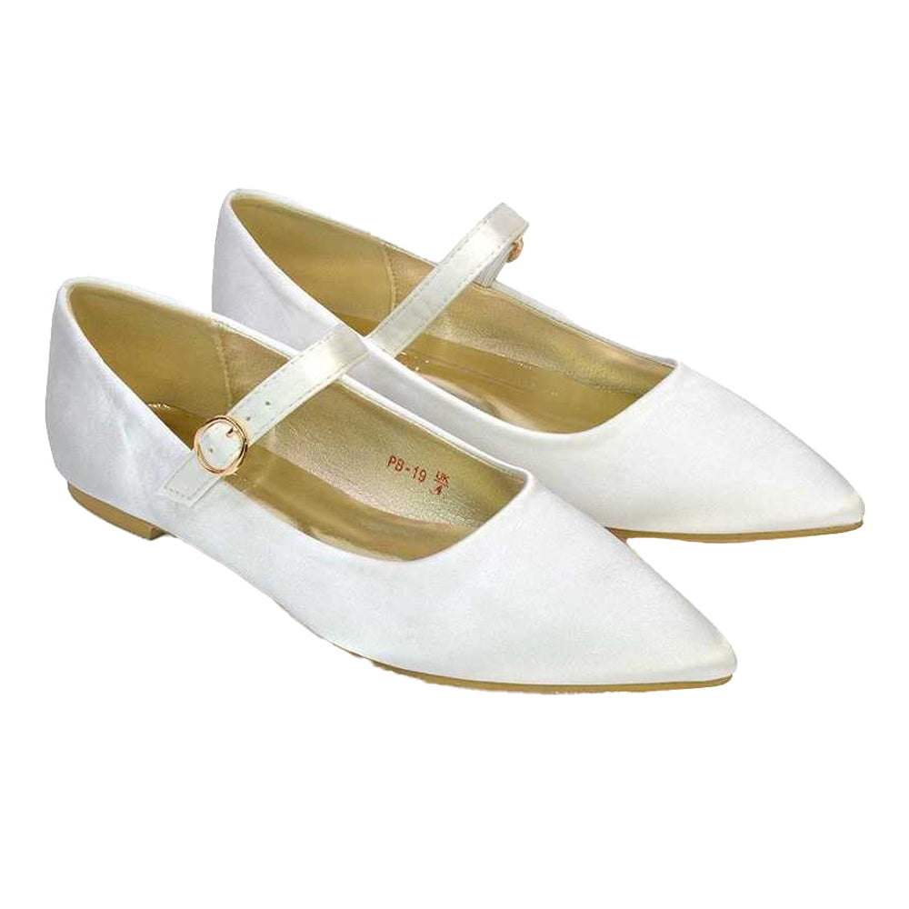 Ivory - Lifestyle - XY London Womens-Ladies Aimee Flat Mary Janes