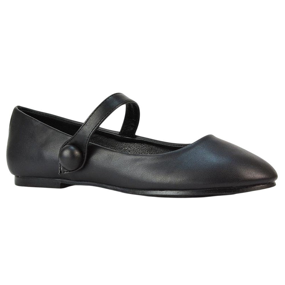 Black - Lifestyle - XY London Womens-Ladies Joanna Closed Toe Flat Mary Janes