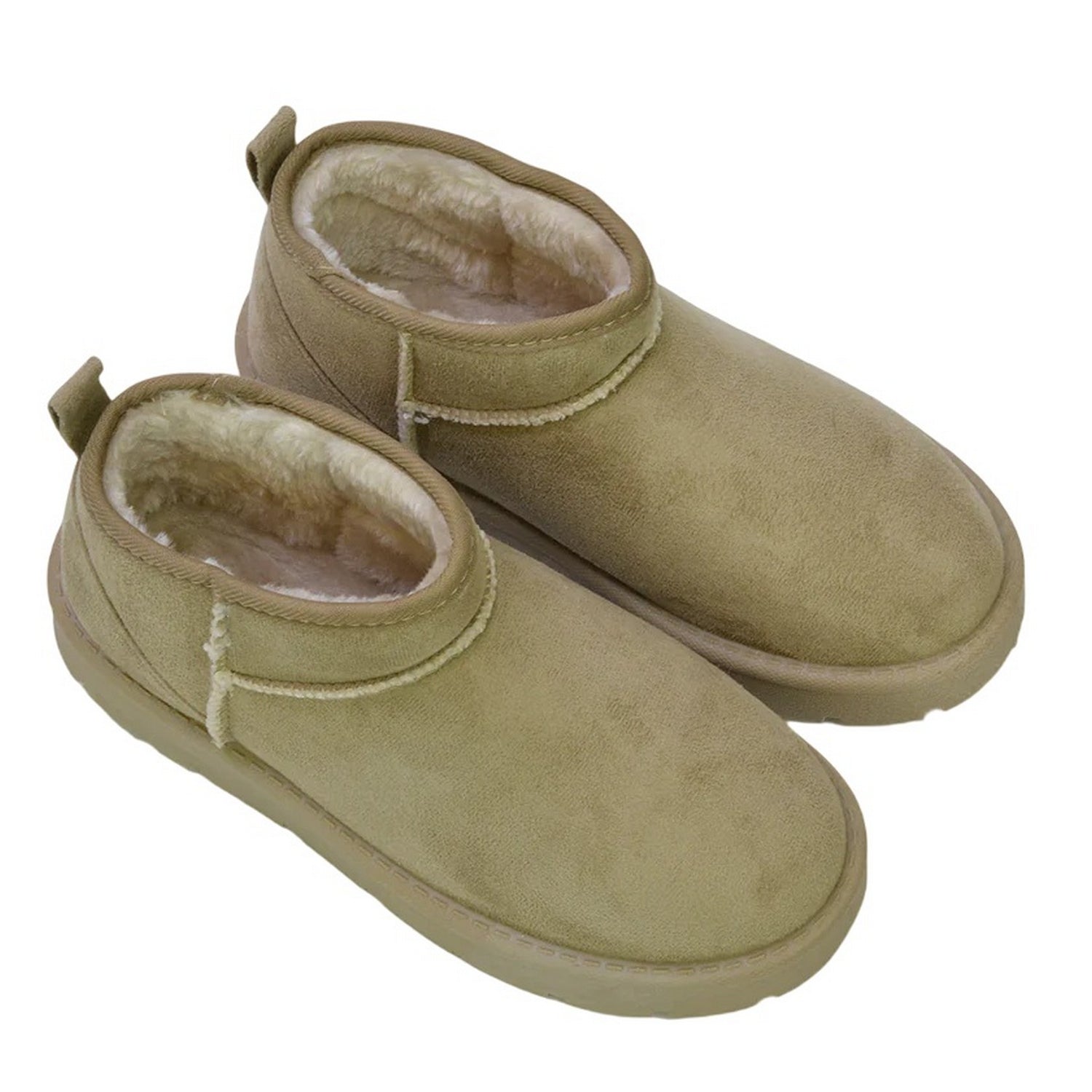 Light Stone - Lifestyle - XY London Womens-Ladies Angelina Faux Fur Ankle Boots