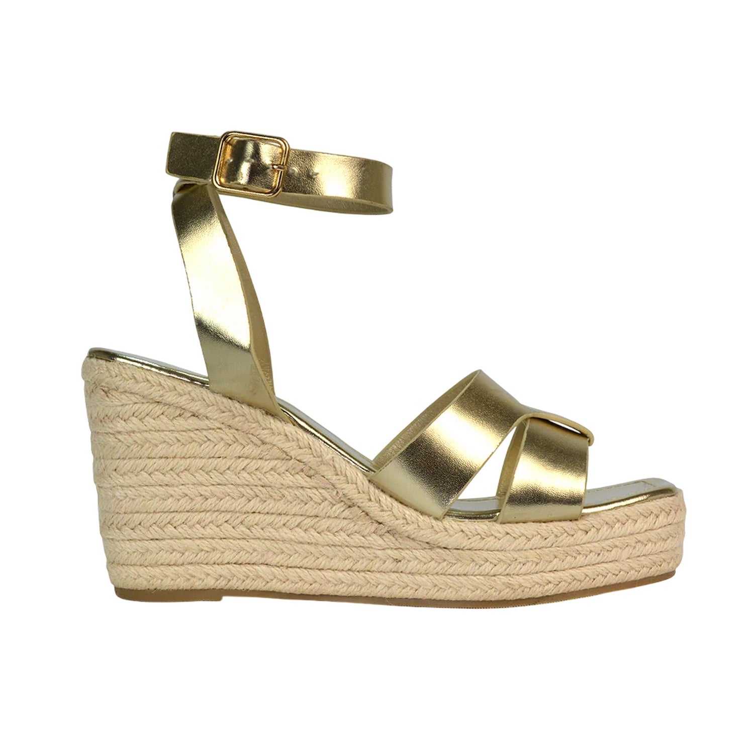 Metallic Gold - Lifestyle - XY London Womens-Ladies Kala Strappy Metallic Sandals