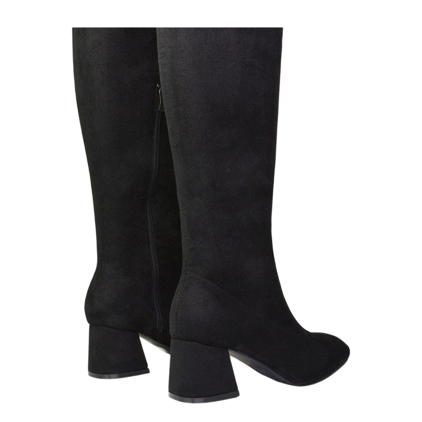 Jet Black - Back - XY London Womens-Ladies Emmett Thigh-High Boots