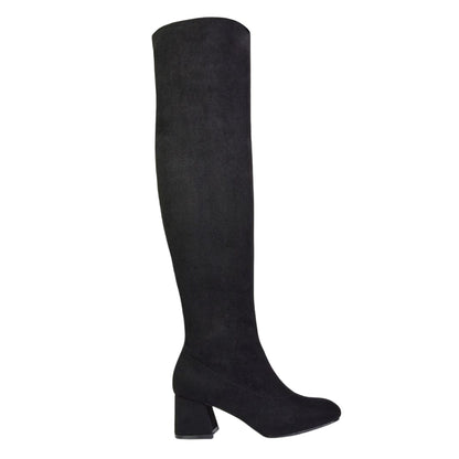 Jet Black - Lifestyle - XY London Womens-Ladies Emmett Thigh-High Boots