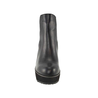Black - Lifestyle - XY London Womens-Ladies Roweena High Wedge Ankle Boots