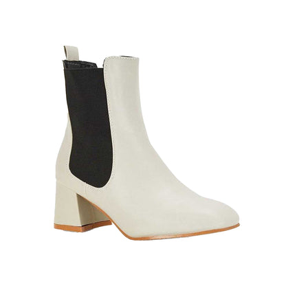 Light Stone - Front - XY London Womens-Ladies Luca Chelsea Boots