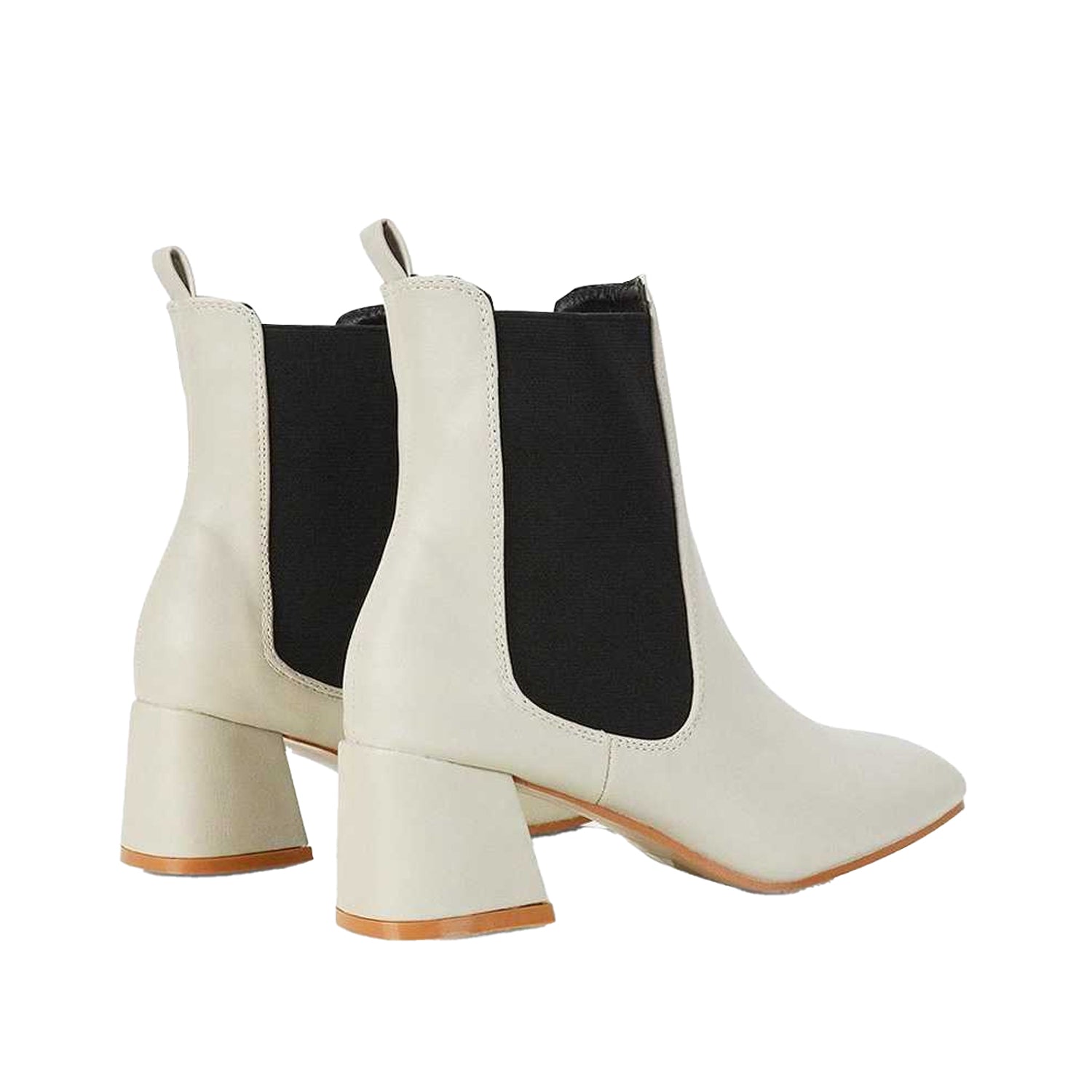 Light Stone - Back - XY London Womens-Ladies Luca Chelsea Boots
