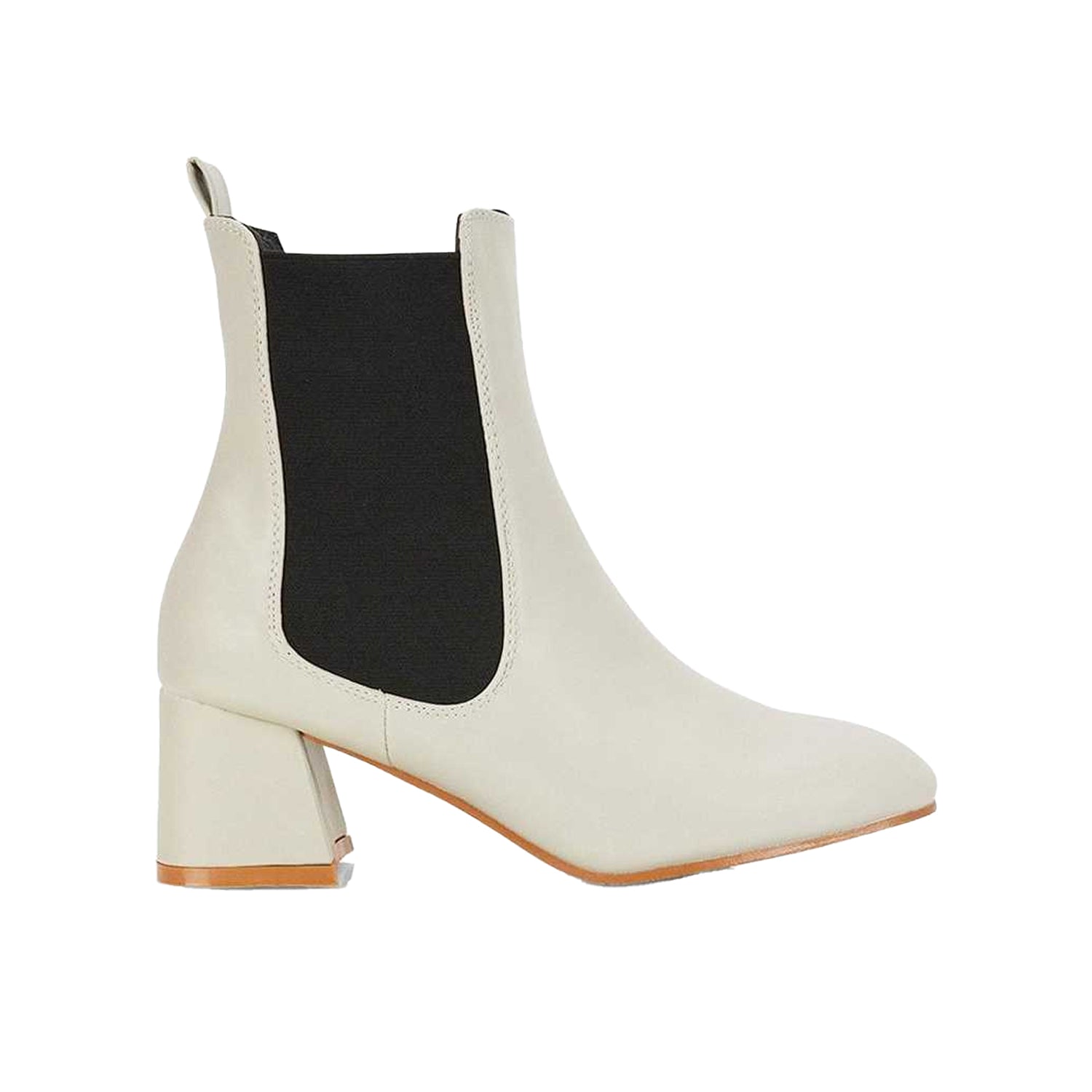 Light Stone - Side - XY London Womens-Ladies Luca Chelsea Boots