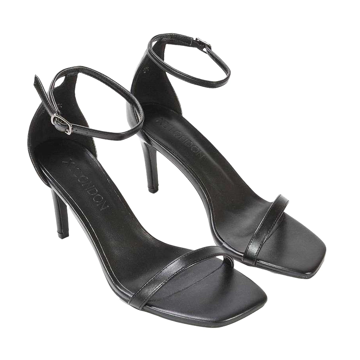 Black - Lifestyle - XY London Womens-Ladies Emma High Stiletto Heel Sandals