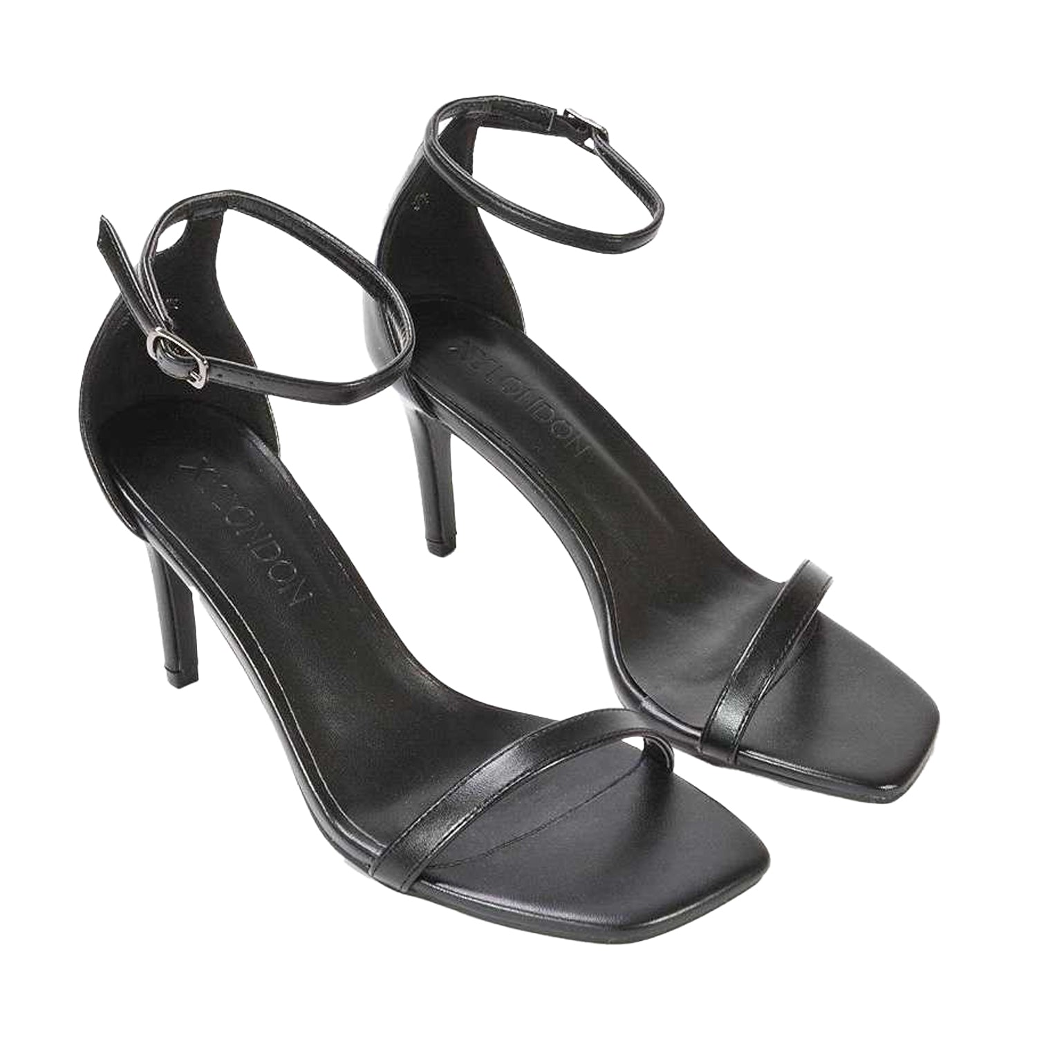 Black - Lifestyle - XY London Womens-Ladies Emma High Stiletto Heel Sandals