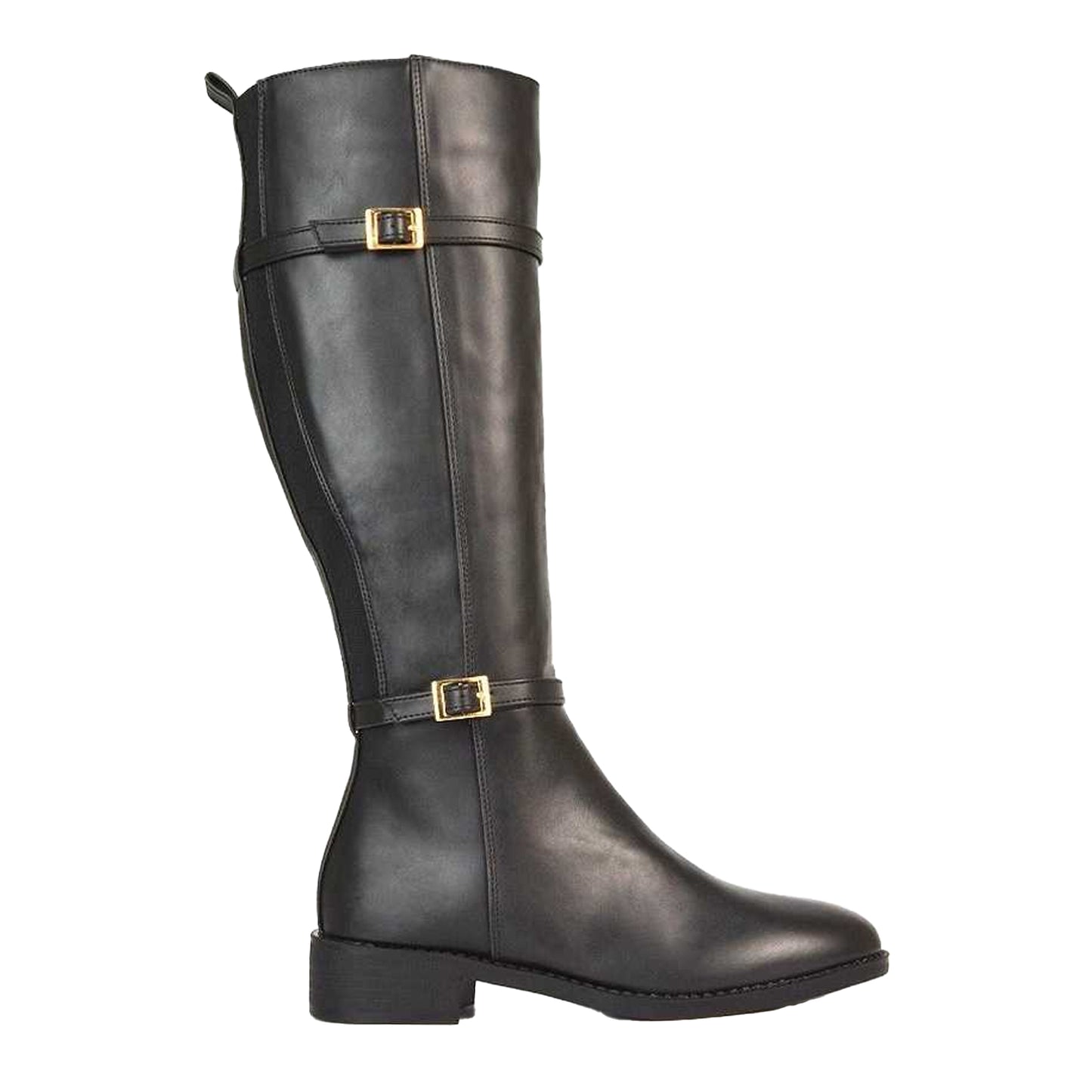 Black - Side - XY London Womens-Ladies Ellis Knee-High Boots
