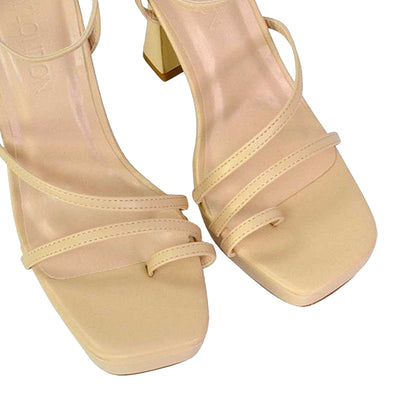 Nude - Lifestyle - XY London Womens-Ladies Tessie Platform High Heel Sandals