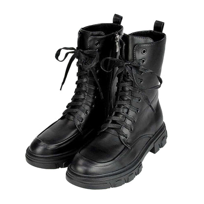 Black - Lifestyle - XY London Womens-Ladies Myra Biker Boots