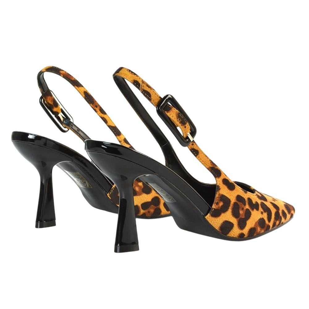 Brown - Back - XY London Womens-Ladies Betty Stiletto Heel High Heels