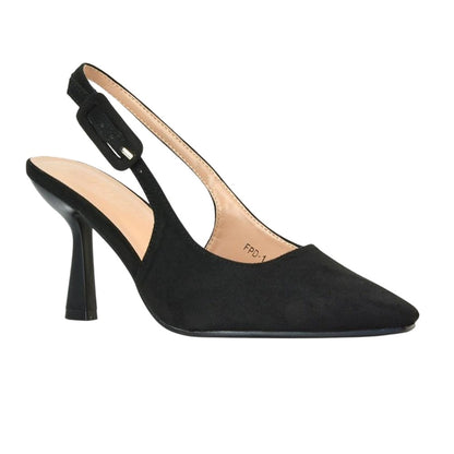 Jet Black - Lifestyle - XY London Womens-Ladies Betty Stiletto Heel High Heels