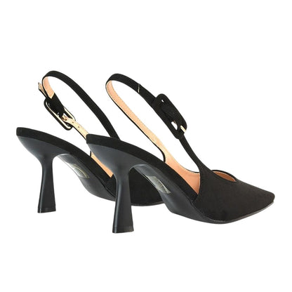 Jet Black - Back - XY London Womens-Ladies Betty Stiletto Heel High Heels