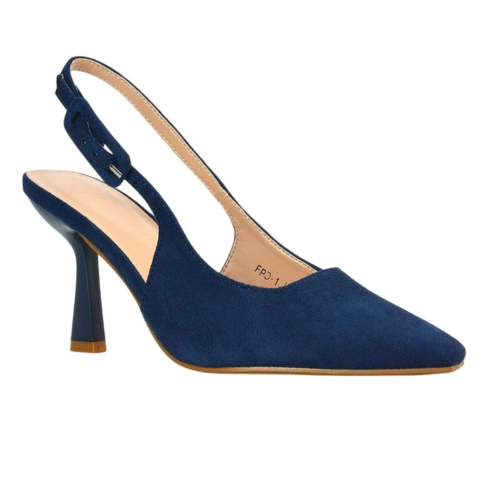 Navy - Lifestyle - XY London Womens-Ladies Betty Stiletto Heel High Heels