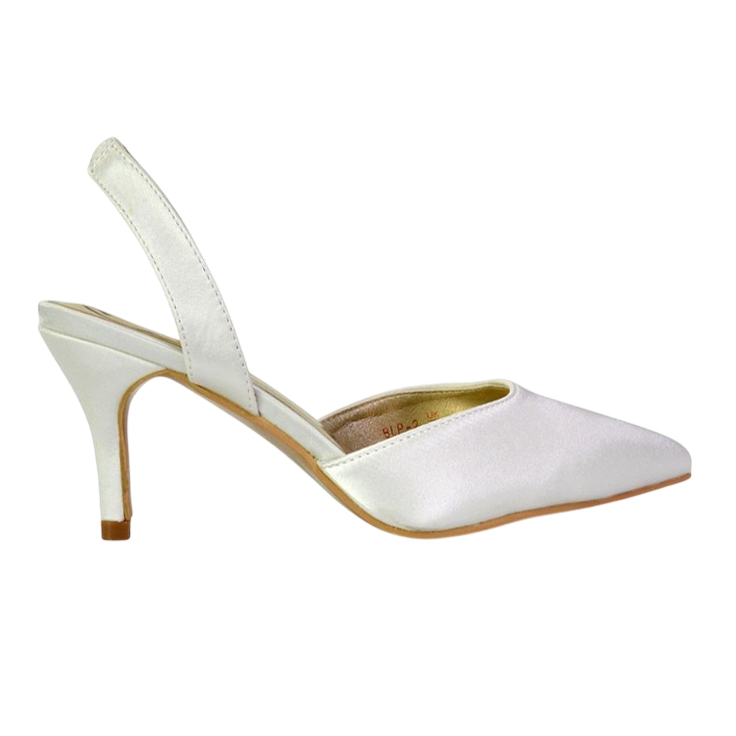 Ivory - Lifestyle - XY London Womens-Ladies Imogen Sling Back Stiletto Heel Court Shoes