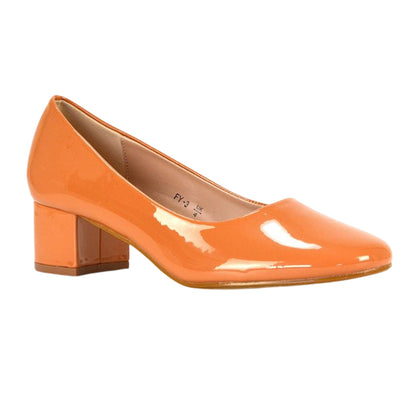 Apricot - Lifestyle - XY London Womens-Ladies Liberty Patent Leather Court Pumps