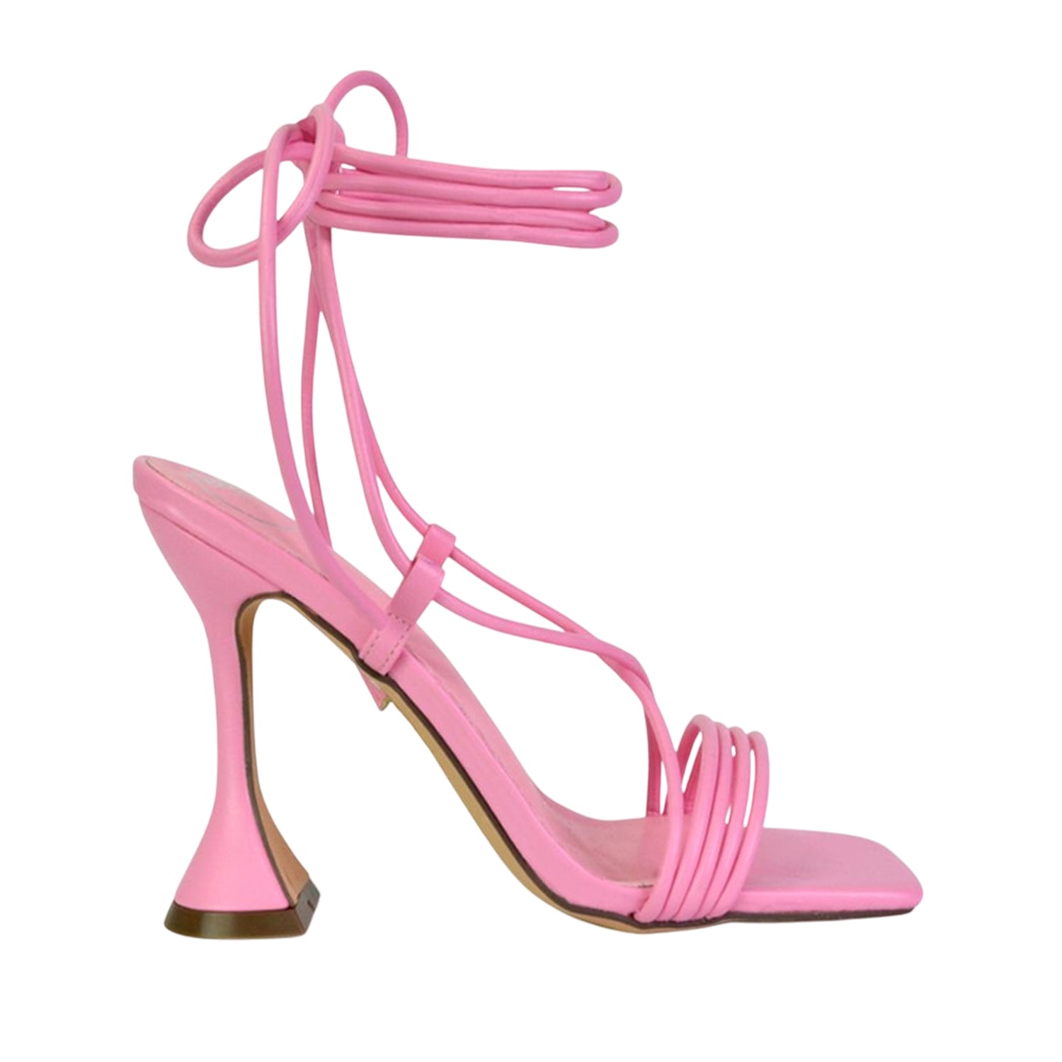Pink - Lifestyle - XY London Womens-Ladies Axel Lace Up Strappy High Heels